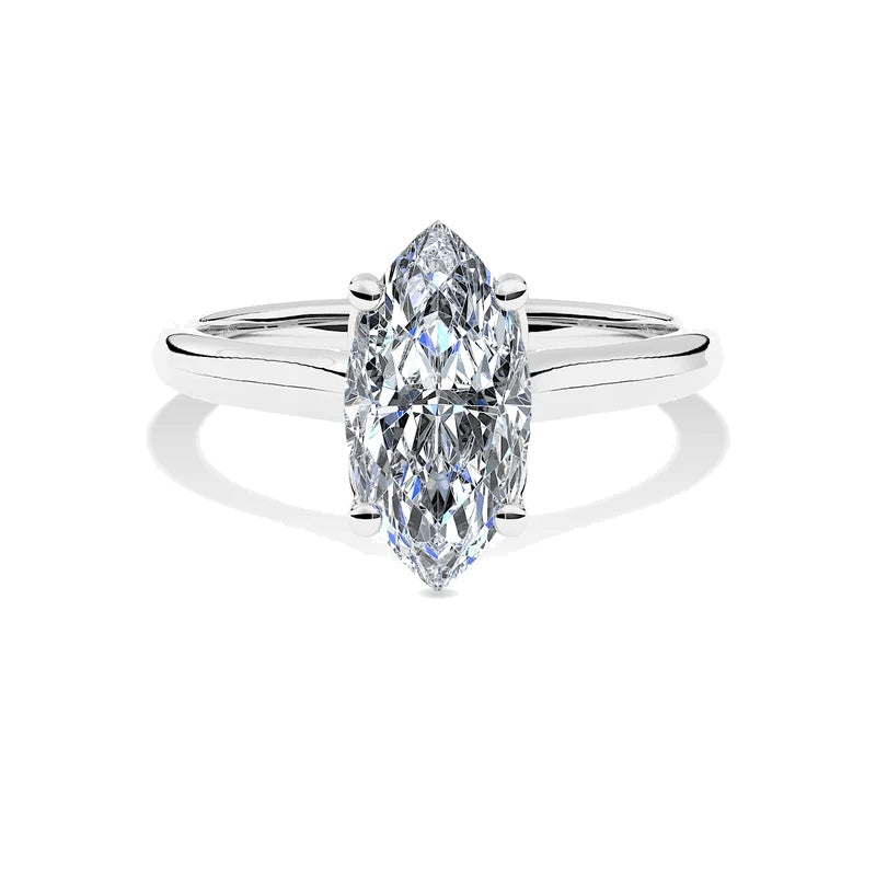 VIVIENNE - 2CT E VVS2 Marquise Engagement Ring