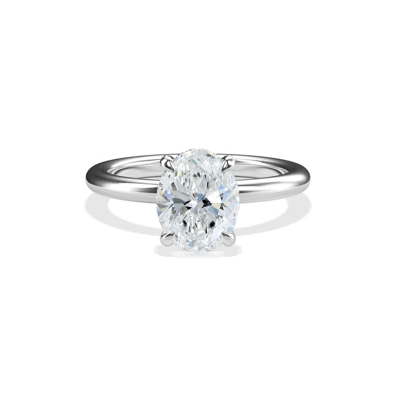 GABRIELLA - 2CT E VVS2 Oval Brilliant Engagement Ring