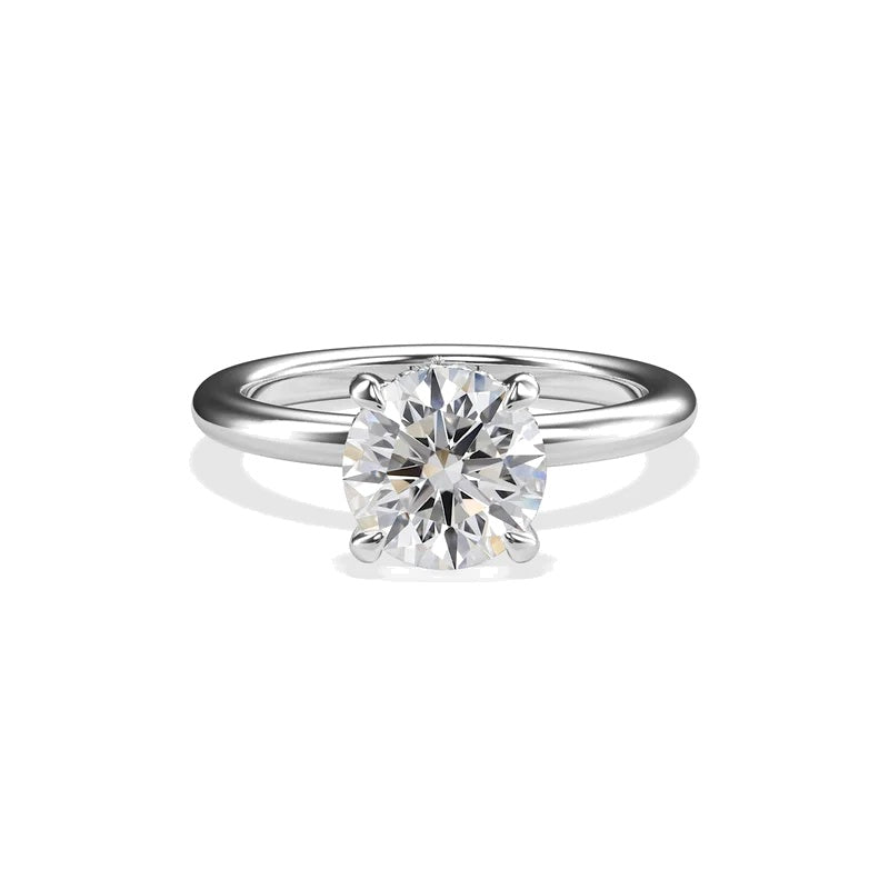 JULIA - 2CT E VVS2 Round Brilliant Engagement Ring