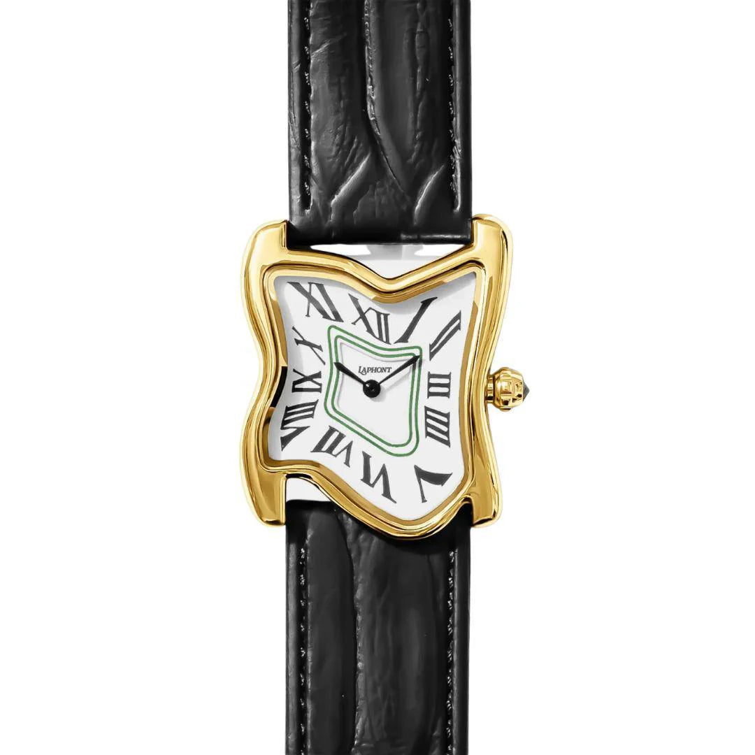 Laphont Melting Square Watch Large Face Gold